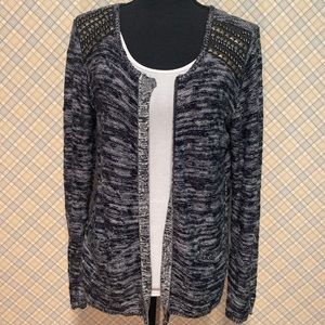 Maurices Embellished Zip Front Sweater